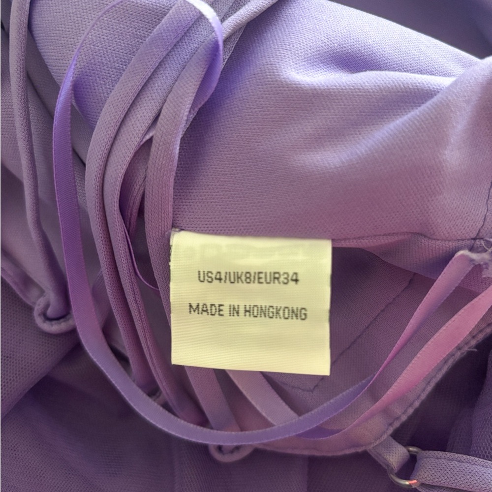 Purple RuffleProm Dress - Picture 5 of 5